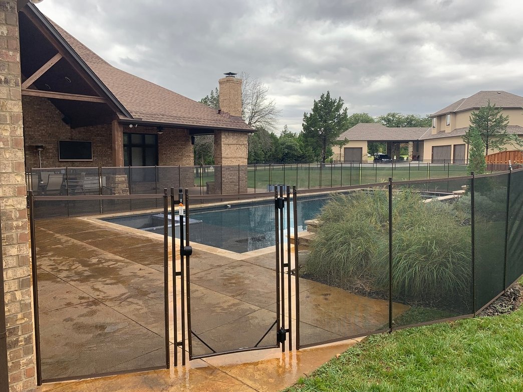 safety fence backyard